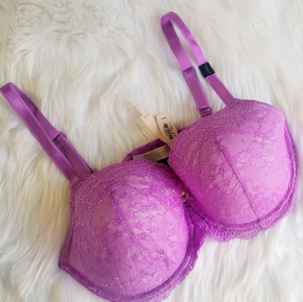 NEW Vintage Victoria's Secret Dream Angels Embellished Bra 38DD